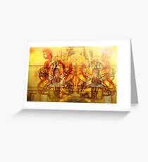 Wheels of Fate Greeting Card