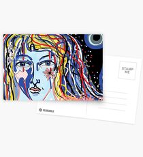She wore her country on her face Postcards