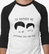 Ich würde lieber Dan und Phil sehen Baseballshirt mit 3/4-Arm