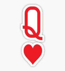Queen of hearts Sticker