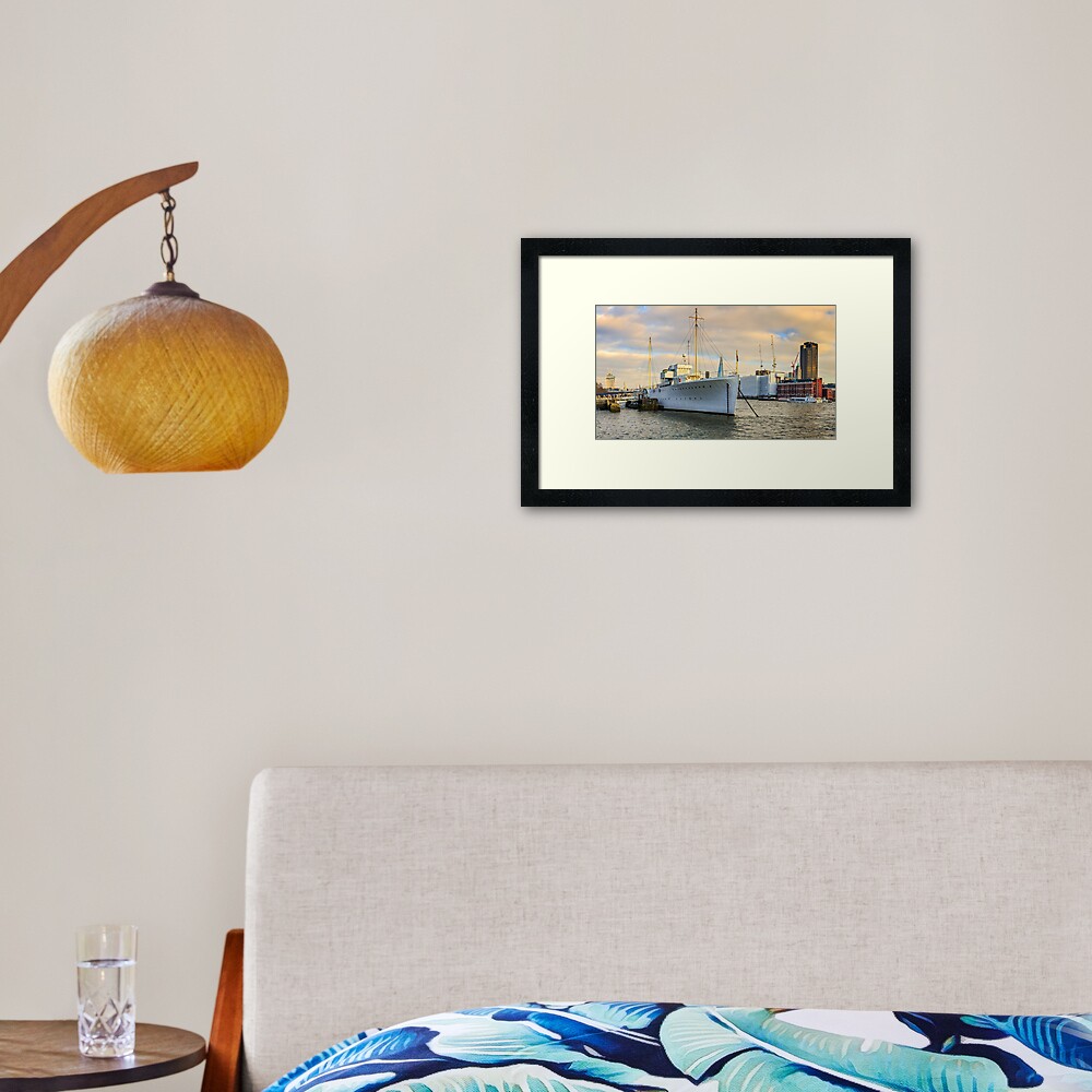 H.Q.S.Wellington Framed Art Print