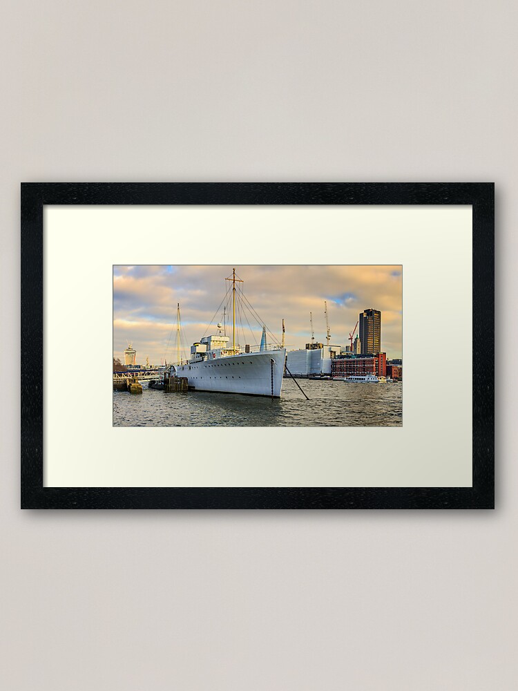 Alternate view of H.Q.S.Wellington Framed Art Print