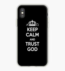 Religious Christian iPhone 6 Case Cover Keep Calm And Trust God Black iPhone Case