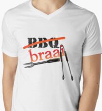 BRAAI BBQ Men's V-Neck T-Shirt