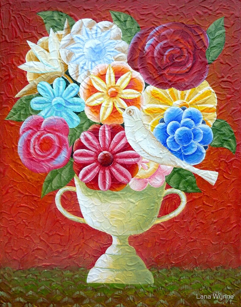 A Vase Of Flowers by Lana Wynne