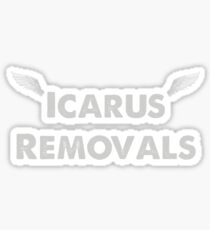Icarus Removals inverted Sticker