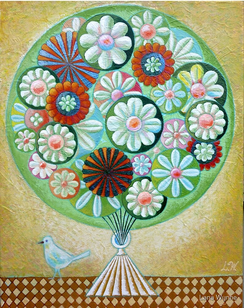 Green Flowers by Lana Wynne