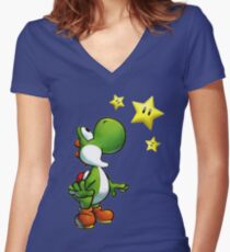 Yoshi Women's Fitted V-Neck T-Shirt