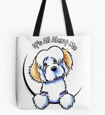 White Piebald Havanese :: Its All About Me Tote Bag