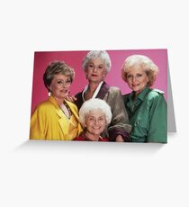 Klassische goldene Mädchen Grußkarte
