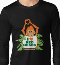I heart (love) redheads Long Sleeve T-Shirt
