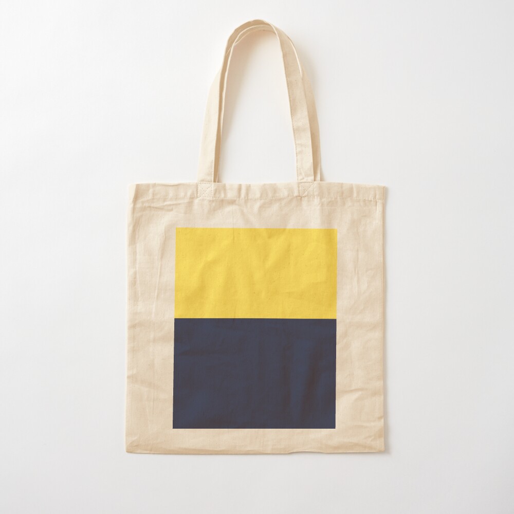 bright yellow tote bag