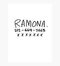 RAMONA FLOWERS Photographic Print