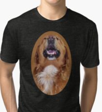 ✌☮I'M LAUGHTING LIKE NOBODYS LOOKIN DOG TEE SHIRT ✌☮ Tri-blend T-Shirt