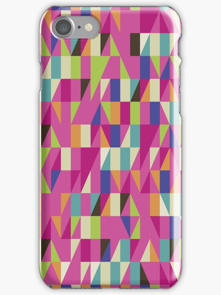 "Colorful Geometric Pattern" iPhone Cases & Skins by AdrianeJ Redbubble