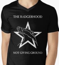 The Badgerhood - Not Giving Ground Men's V-Neck T-Shirt