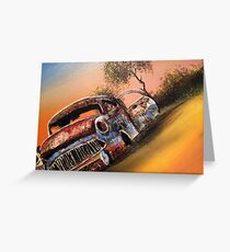 Rusting Time Machine Greeting Card