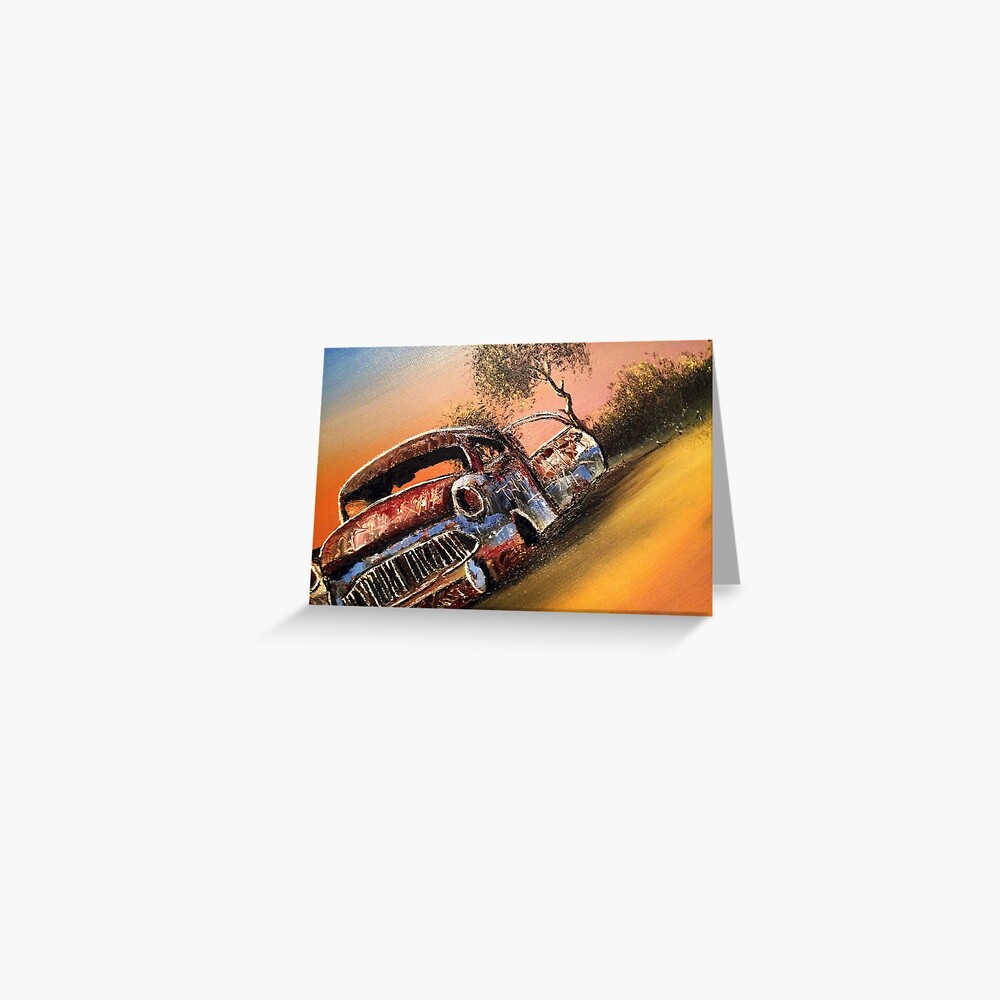 Rusting Time Machine Greeting Card