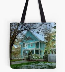 Blue Victorian Tote Bag