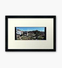 Panoramic View of Rome Forum and the Entire Ancient City Framed Print