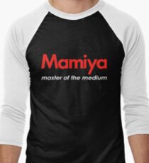 Mamiya Photography Logo Men's Baseball ¾ T-Shirt