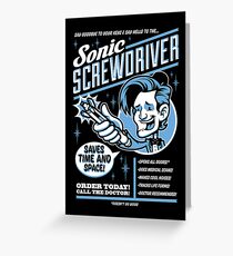 Sonic Screwdriver Ad Greeting Card