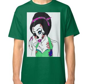 zombie pin up shirt