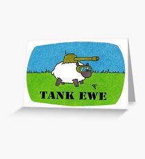 TANK EWE Greeting Card Greeting Card