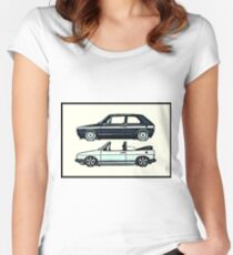 Golf & Cabriolet Women's Fitted Scoop T-Shirt