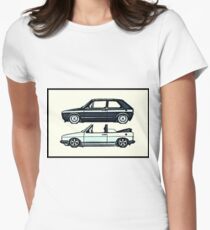 Golf & Cabriolet Women's Fitted T-Shirt