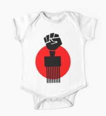 Black Fist Power T-Shirt One Piece - Short Sleeve
