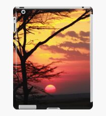 Kenyan Sunset with trees in the foreground iPad Case/Skin