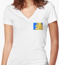 Apeman Women's Fitted V-Neck T-Shirt