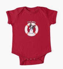 Boston Terrier :: First Mate One Piece - Short Sleeve