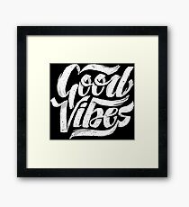 Good Vibes - Feel Good T-Shirt Design Framed Print