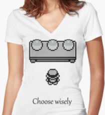 Pokemon - The choice Women's Fitted V-Neck T-Shirt