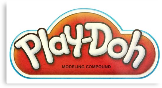 "Vintage Play-Doh logo" Metal Print by drubdrub | Redbubble