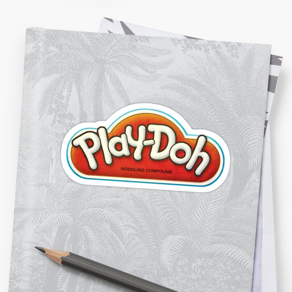 "Vintage Play-Doh logo" Stickers by drubdrub | Redbubble