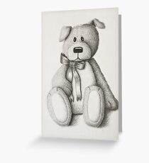 Stuffed Toy Dog Greeting Card