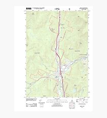 USGS TOPO Map New Hampshire NH Lincoln 20120508 TM Photographic Print