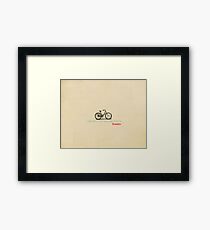 I Thought Of That While Riding My Bicycle Einstein Framed Print