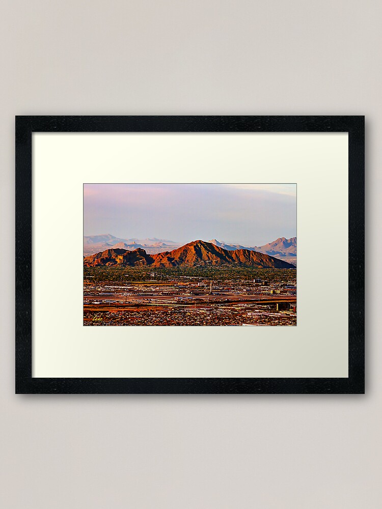 Alternate view of Camelback Mountain Framed Art Print