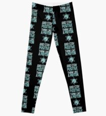 Excuse Me While I Science: Think Like A Proton and Stay Positive Leggings