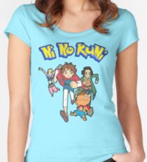 Pokemon + Ni No Kuni = Pokuni? Ninokémon? Women's Fitted Scoop T-Shirt