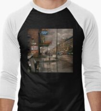 City - Amsterdam NY - Call 666 for Taxi 1941 Men's Baseball ¾ T-Shirt