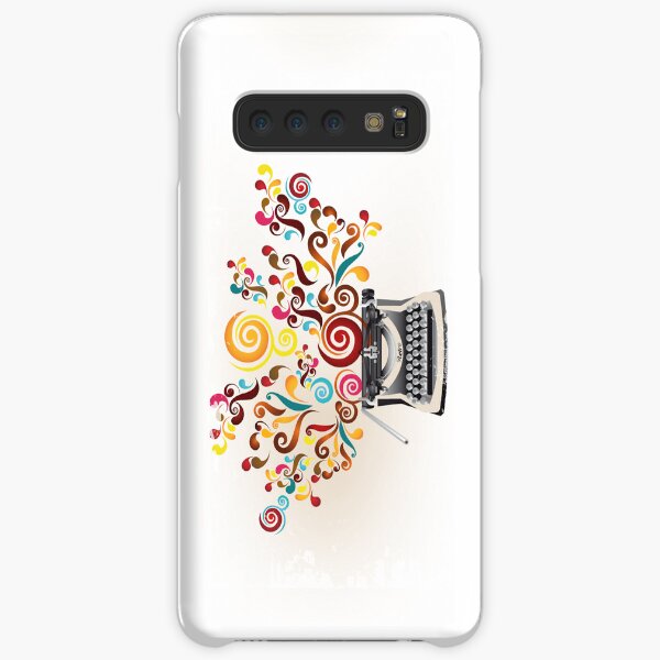 Creativity - typewriter with abstract swirls Samsung Galaxy Snap Case