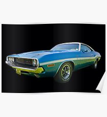Dodge Challenger Amerikanisches Muskelauto Poster