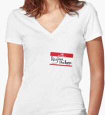 Hi, I'm Regina Phalange Women's Fitted V-Neck T-Shirt