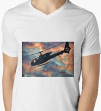Helicopter Men's V-Neck T-Shirt