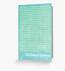 "500 Days of Summer"-minimalist poster design Greeting Card